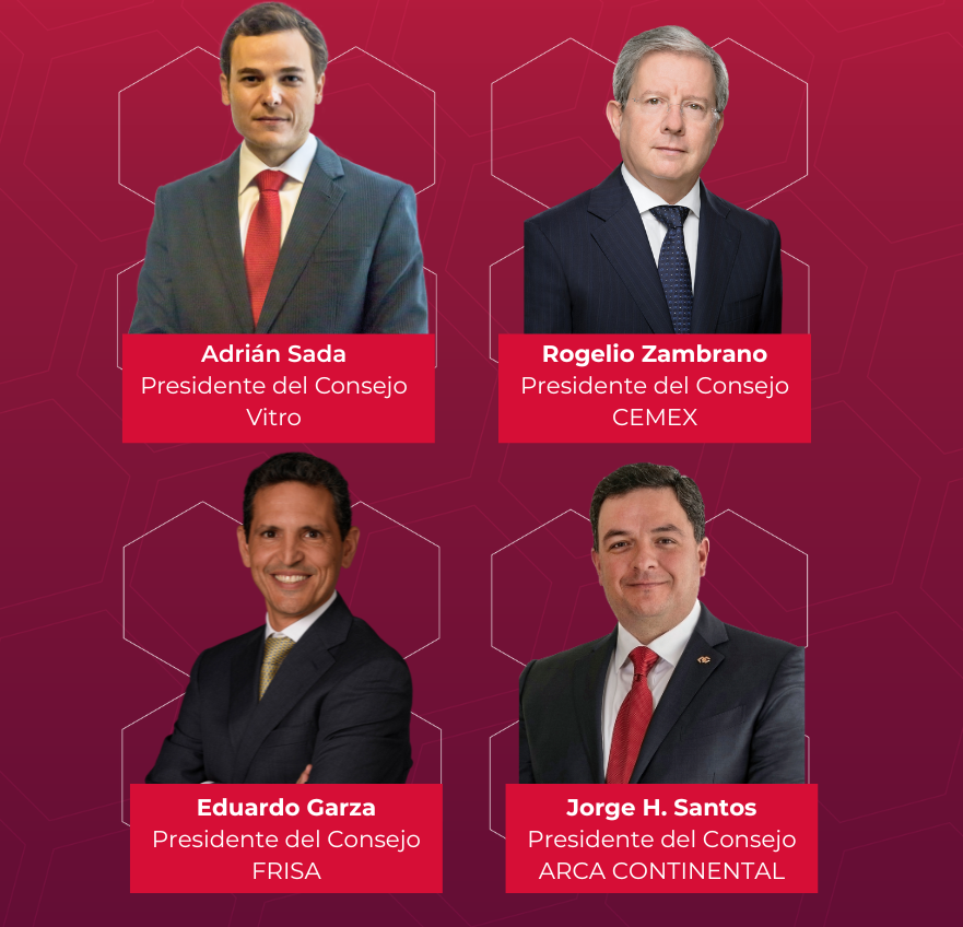 Adrián Sada, Eduardo Garza, Jorge H. Santos y Rogelio Zambrano